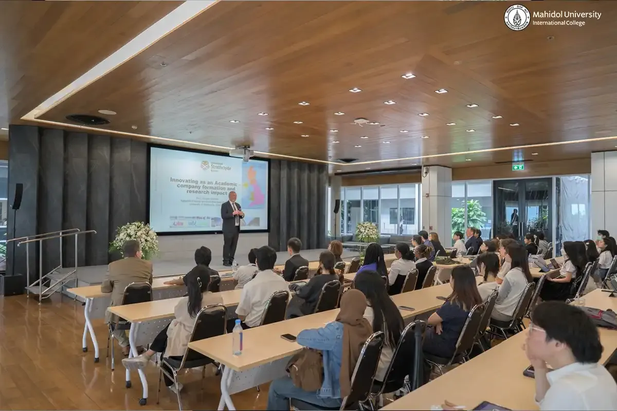 MUIC Welcomes UK Academic and Entrepreneur Who Spoke on Turning Science into Real-World Impact