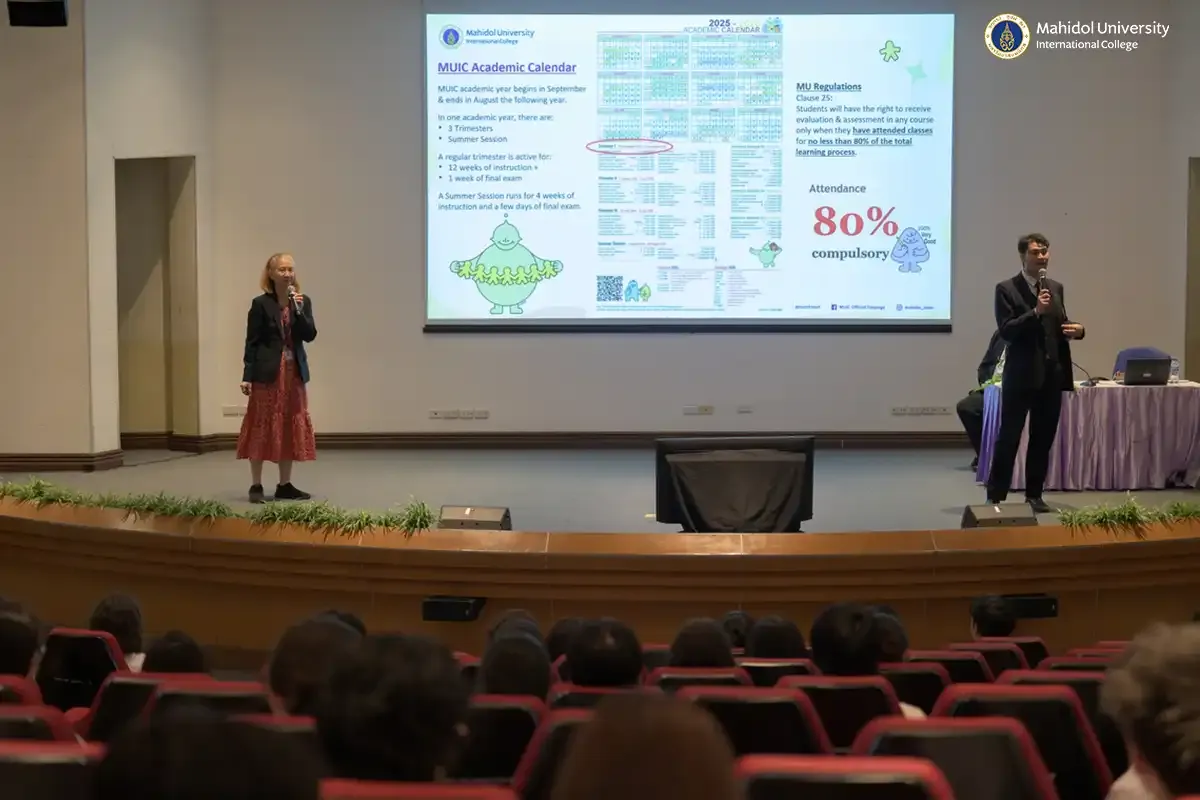 MUIC Welcomes 612 New Students for 1st Trimester, AY 2025-26￼