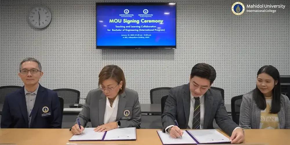 MUIC and MU Faculty of Engineering Sign MOU