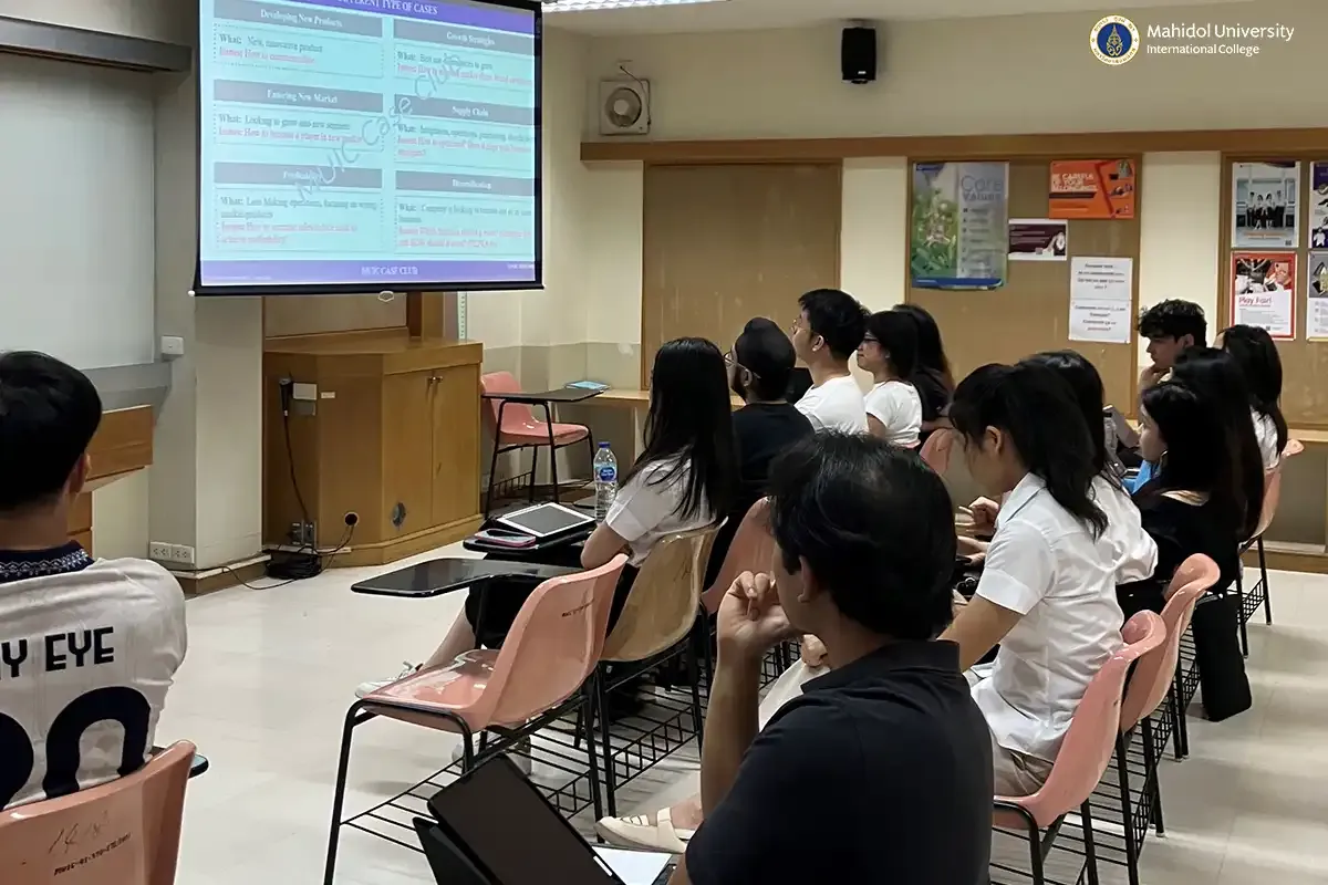 MUIC Case Club’s Weekly Meeting Highlights