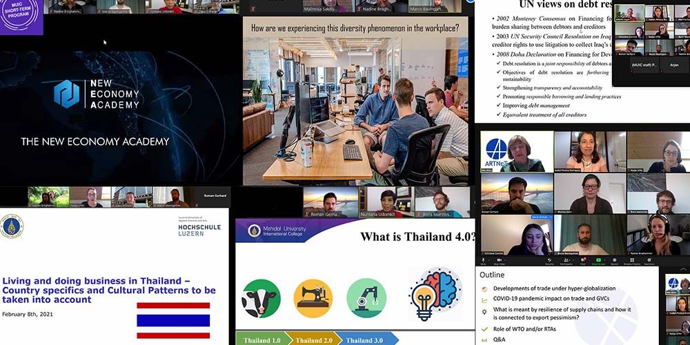 MUIC Holds Virtual Executive Seminar for MBA Lucerne