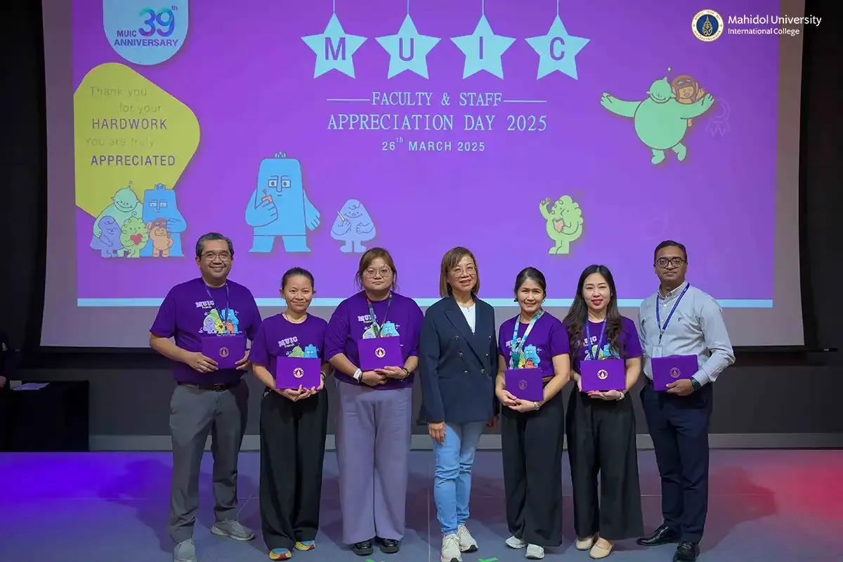 MUIC Honors Successful Faculty and Staff Members during 39th Anniversary