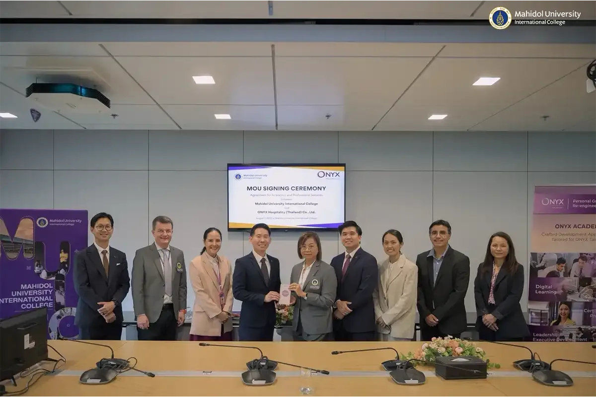 MUIC Signs MOU with ONYX Hospitality for Workforce Development