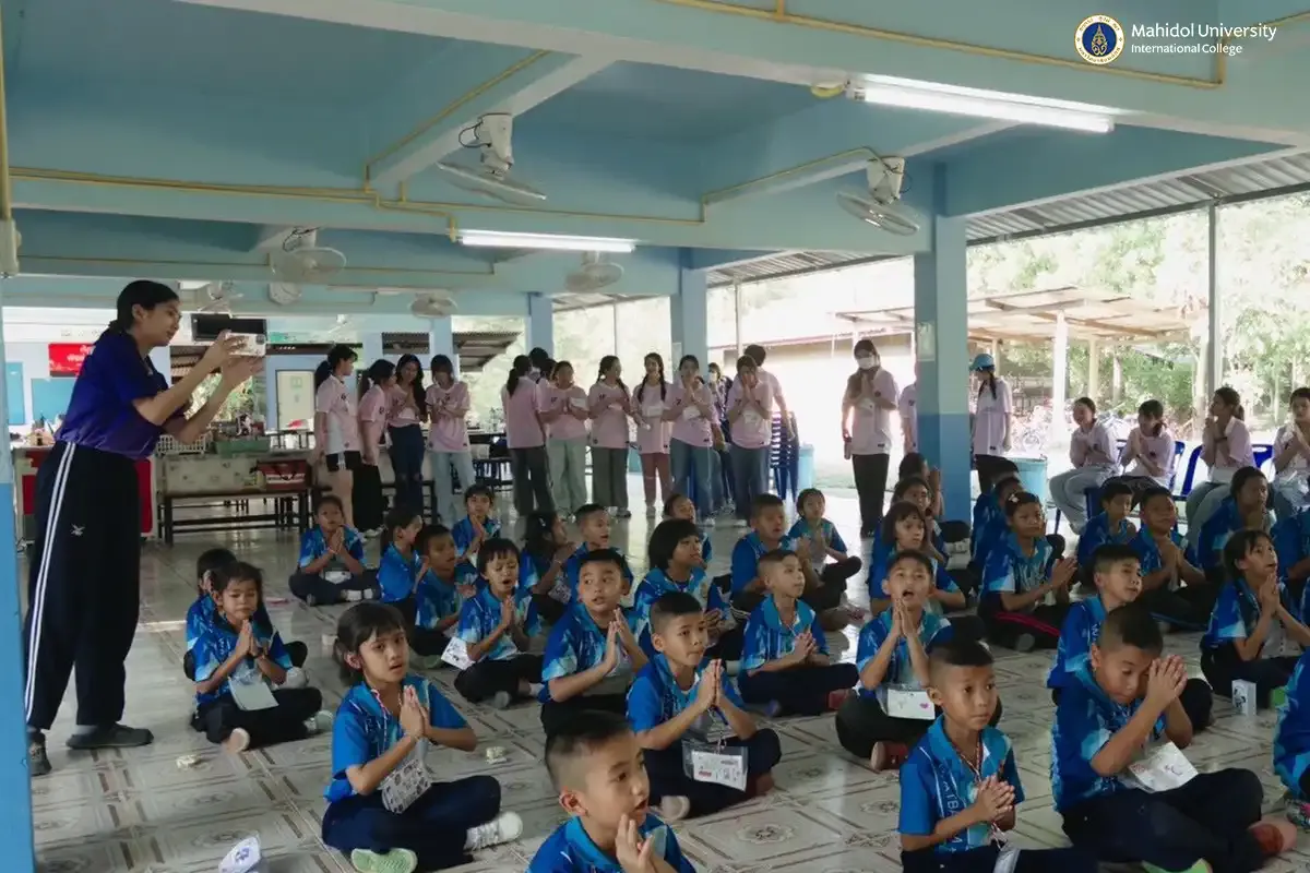 MUIC Student Volunteers Bring Smiles and Lessons to Schoolchildren