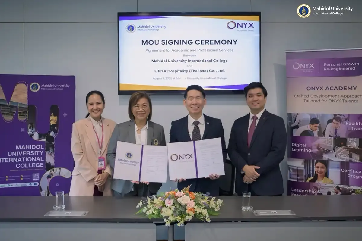 MUIC Signs MOU with ONYX Hospitality for Workforce Development