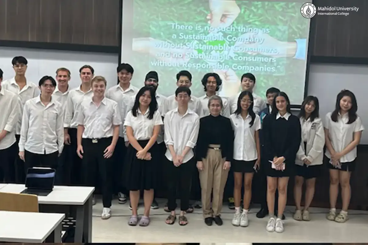Stock Exchange of Thailand Expert is Guest Speaker in BBA Class