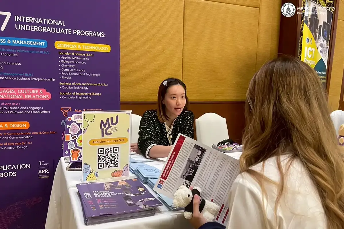MUIC Participates in 3 Major University Fairs in Chiang Mai￼