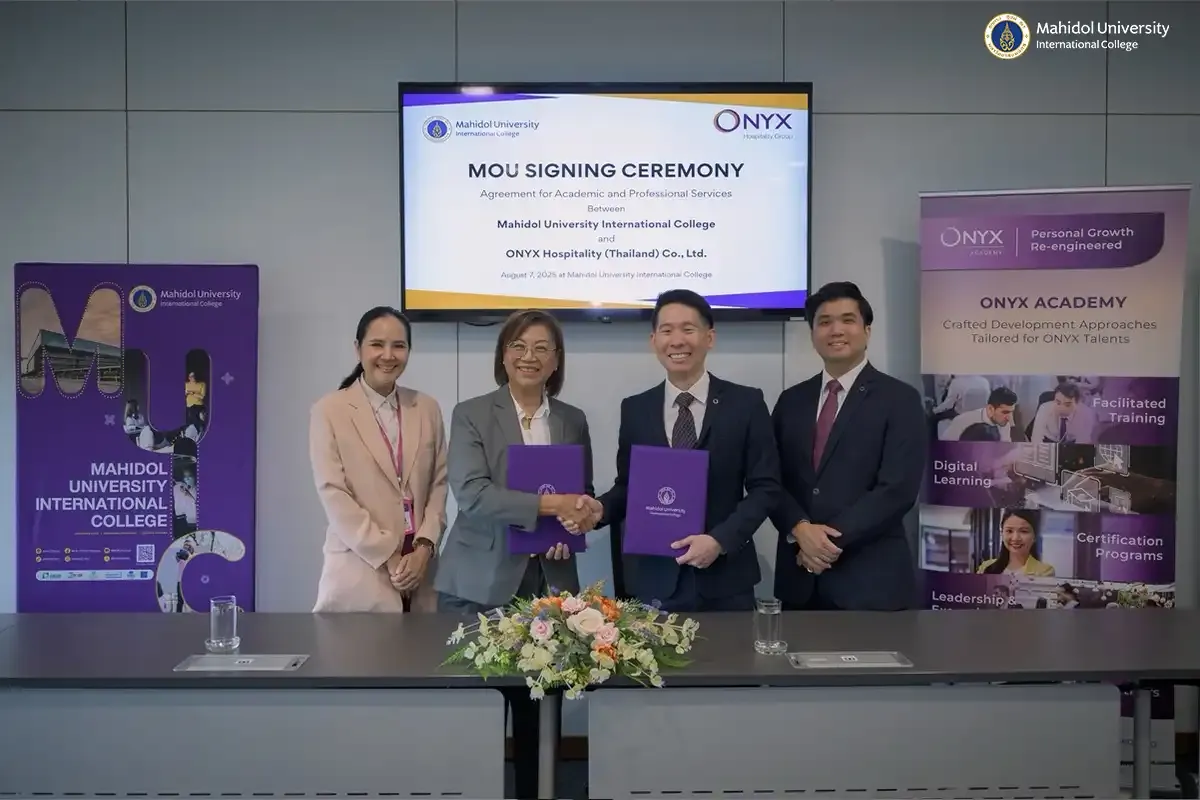 MUIC Signs MOU with ONYX Hospitality for Workforce Development