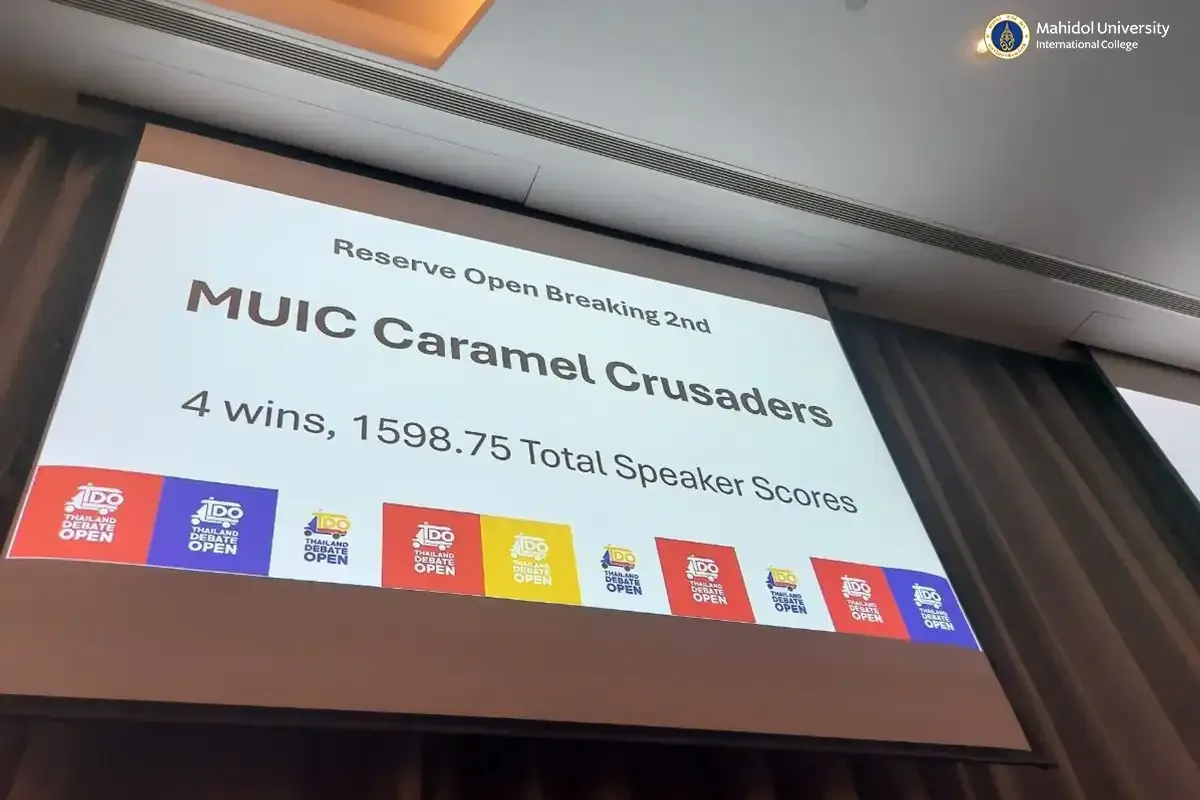 MUIC’s Debaters Enter Thailand Debate Open
