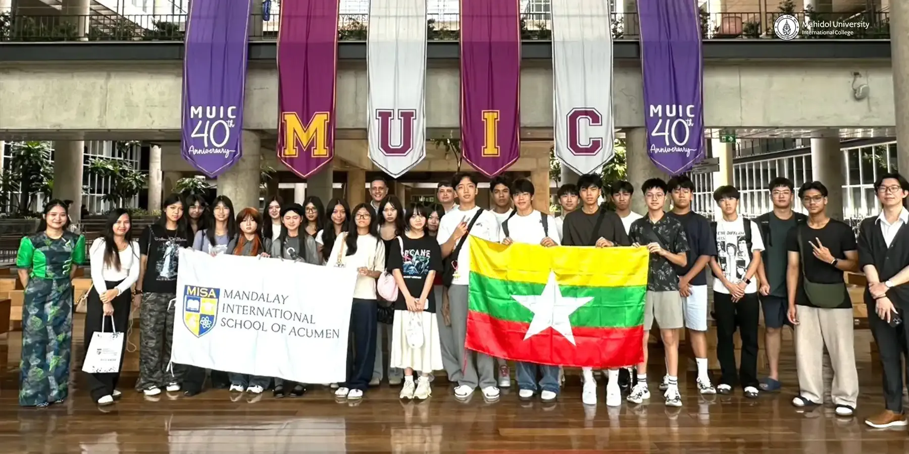 MUIC Welcomes Students from Mandalay  International School of Acumen, Myanmar