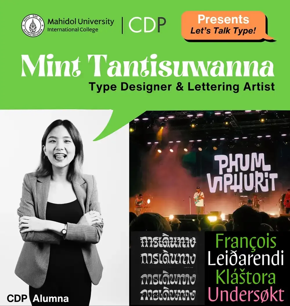 From CDP to Typoteque: Mint Tantisuwanna’s Journey in Type Design