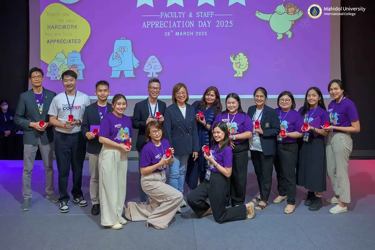 MUIC Honors Successful Faculty and Staff Members during 39th Anniversary