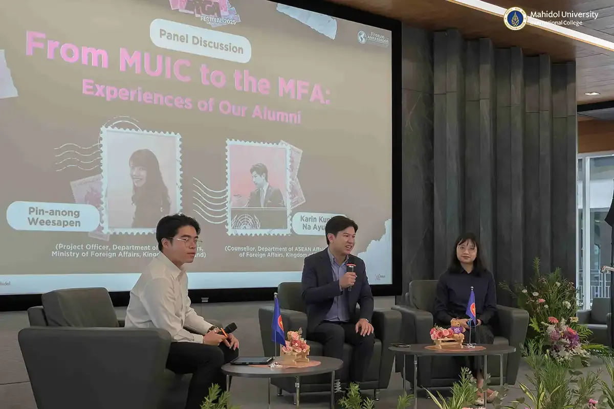 IRGA Festival 2025 Kicks Off First Day with “From MUIC to MFA” Alumni Talk￼