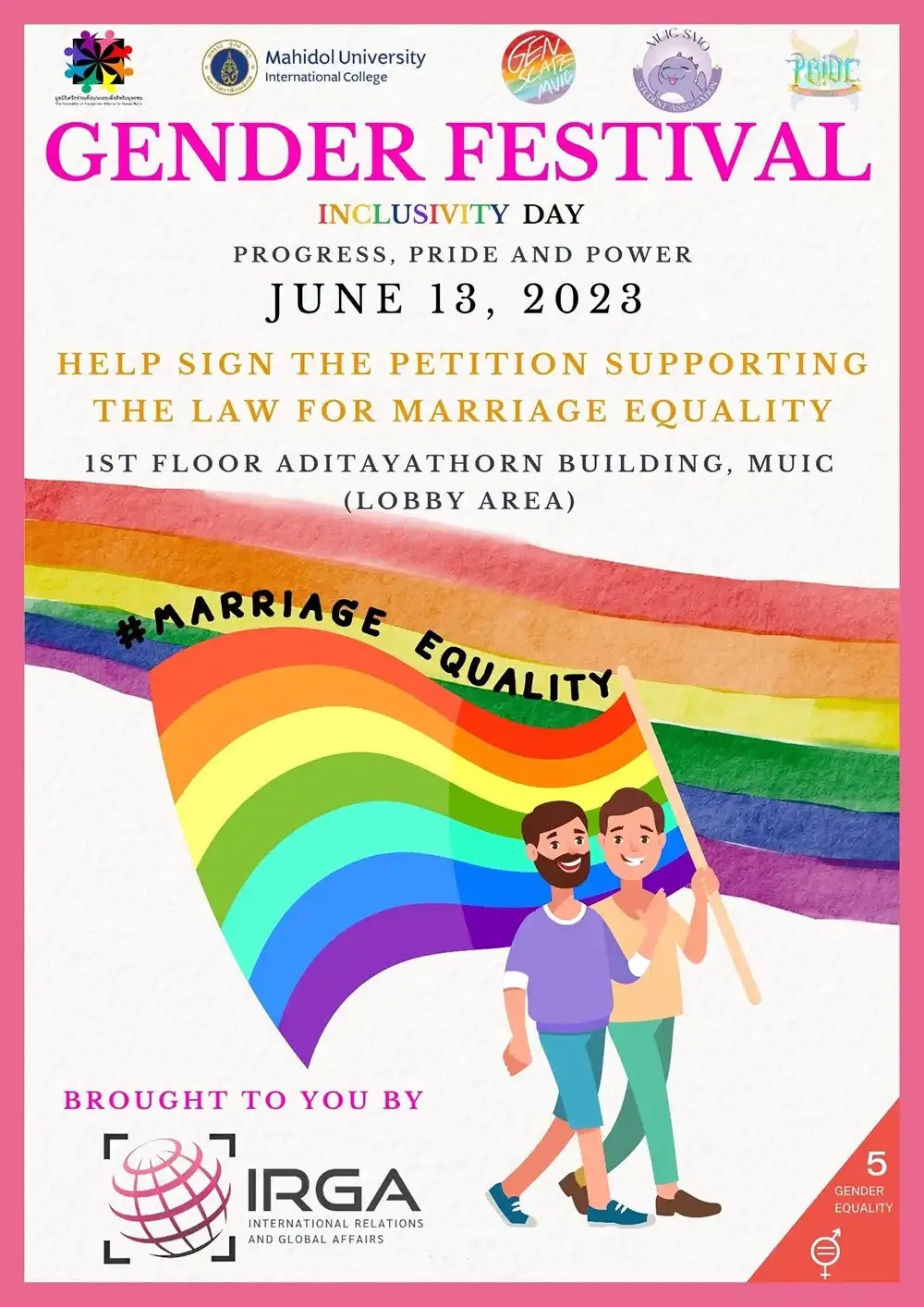 IRGA&#8217;s Gender Festival