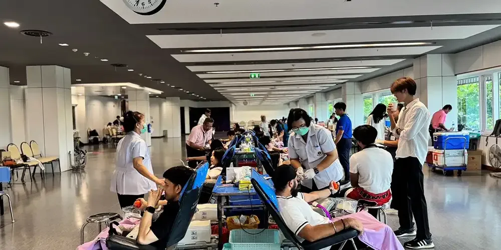 MUIC’s Student Association Holds Blood Donation