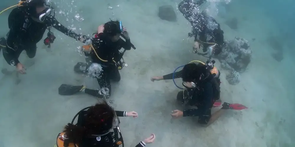 After Thorough Preparation, Trainees Attend Scuba Ocean Session
