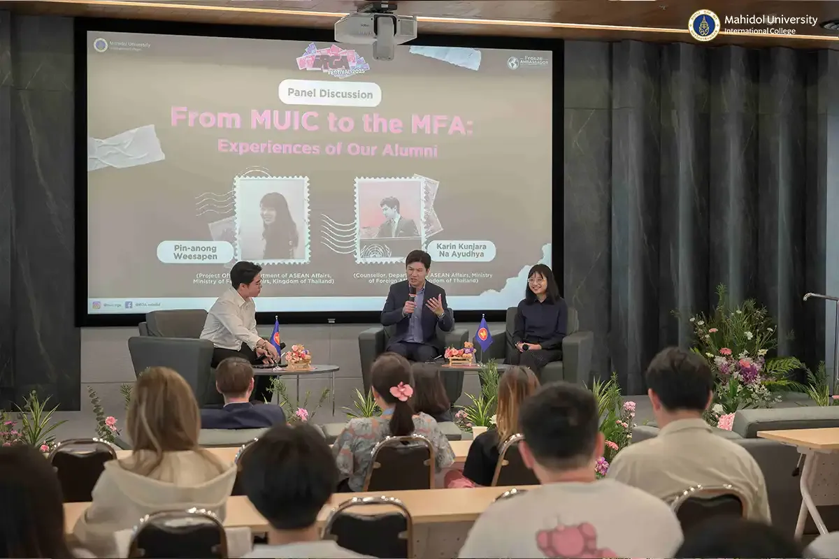 IRGA Festival 2025 Kicks Off First Day with “From MUIC to MFA” Alumni Talk￼