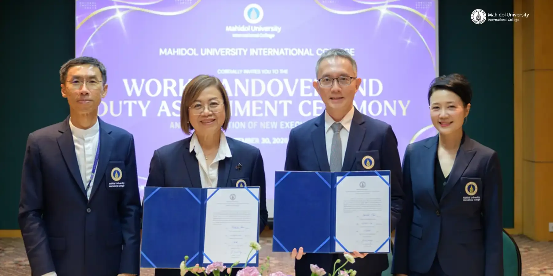 MUIC Welcomes New College Leadership at Work Handover and Duty Assignment Ceremony