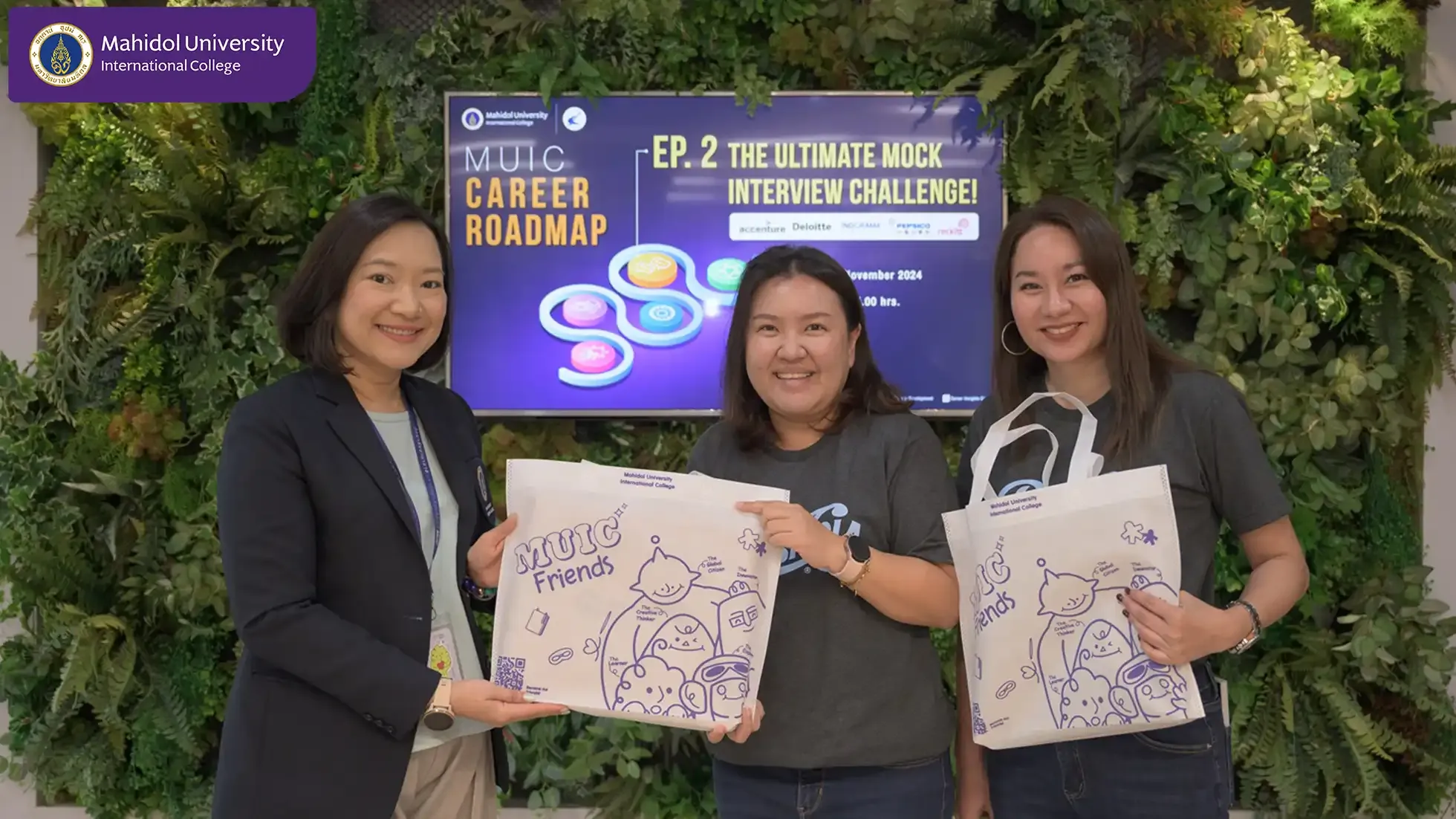 MUIC Students Join Mock Interview Challenge to Prepare for Future Career