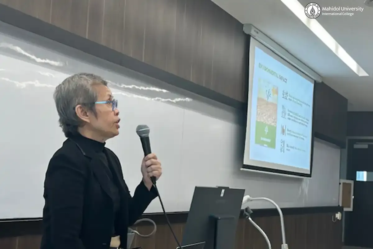 Stock Exchange of Thailand Expert is Guest Speaker in BBA Class