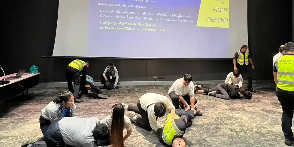 มหิดลอินเตอร์ฝึกซ้อมดำเนินการเมื่อเกิดเหตุการณ์กราดยิง (Active Shooter)
