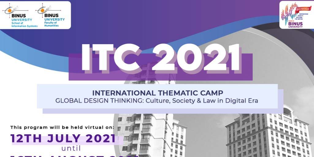International Thematic Camp 2021, Global Design Thinking: Culture, Society and Law in Digital Era