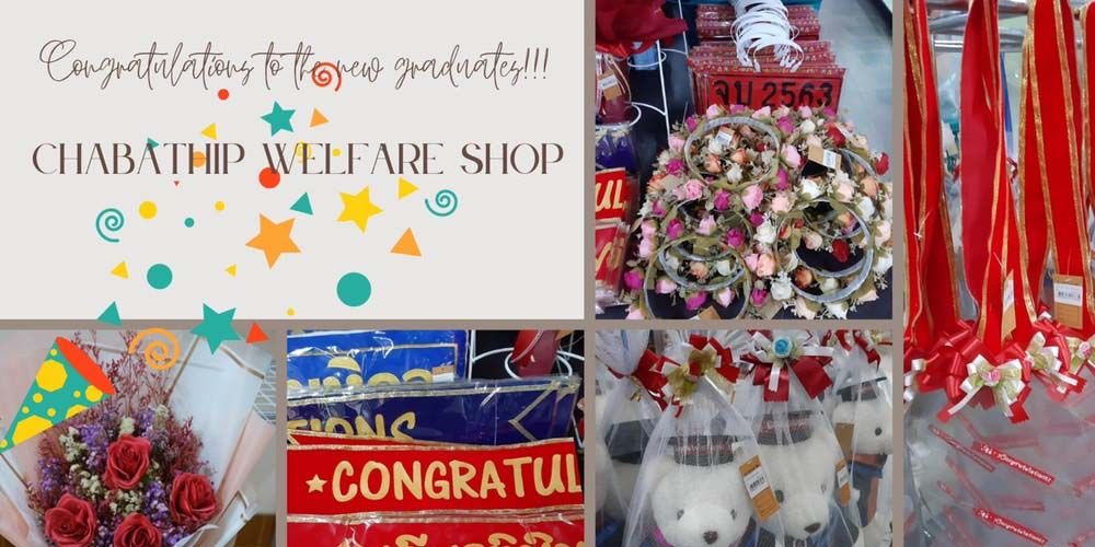 Chabathip Welfare Shop Sells Souvenirs to Congratulate the Graduates.