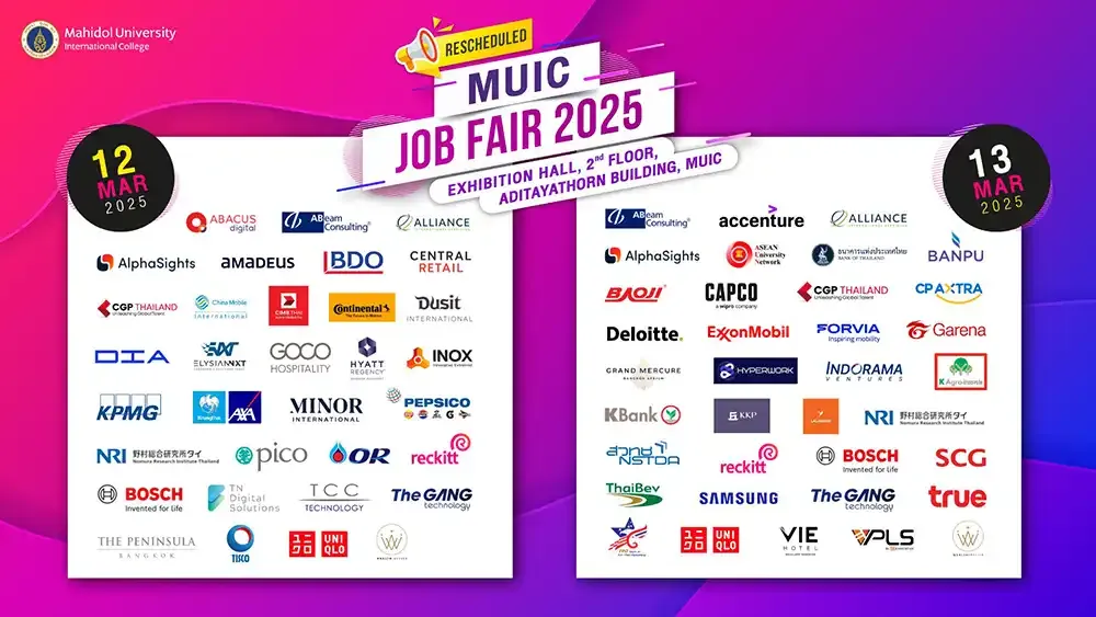 Land Your Dream Job at MUIC Job Fair 2025!