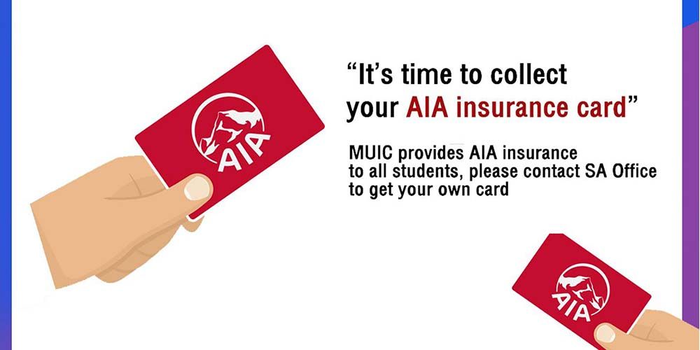 AIA Accident Insurance Card