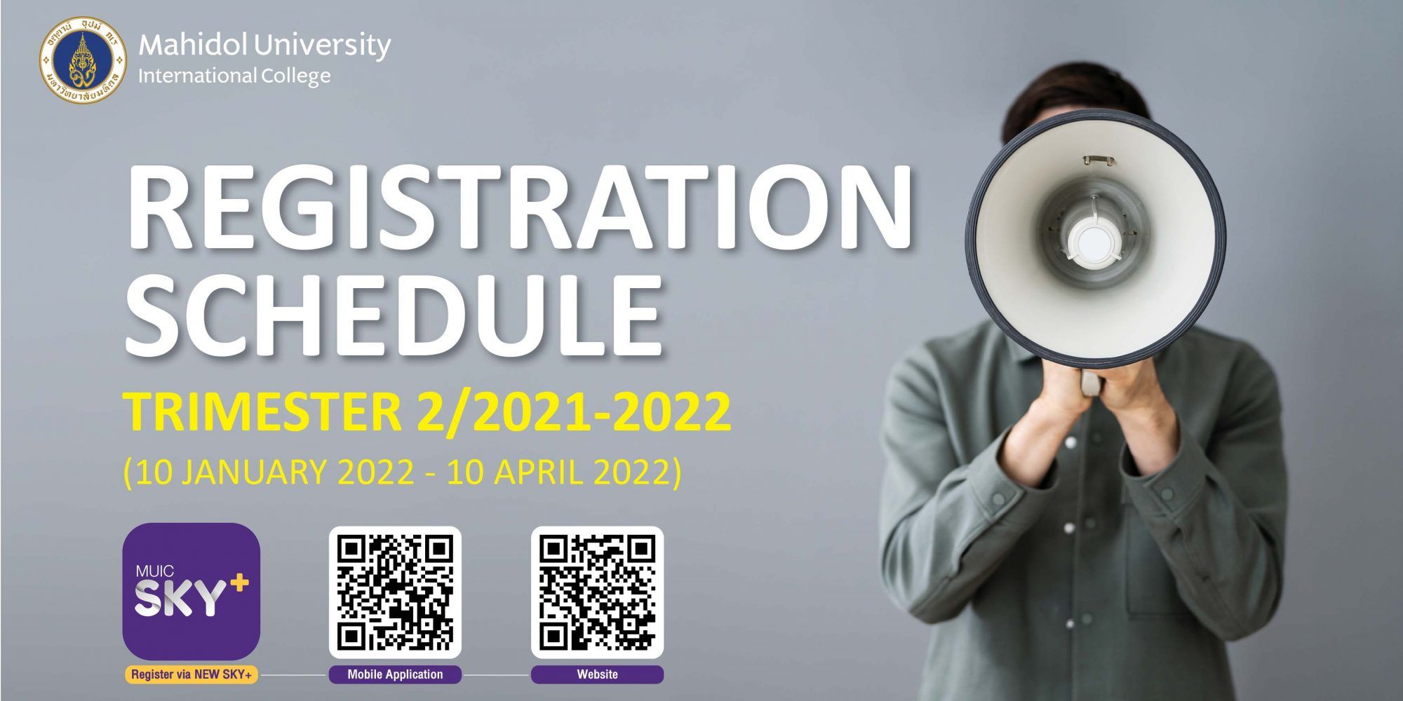 Registration Announcement for Trimester 2/2021-2022