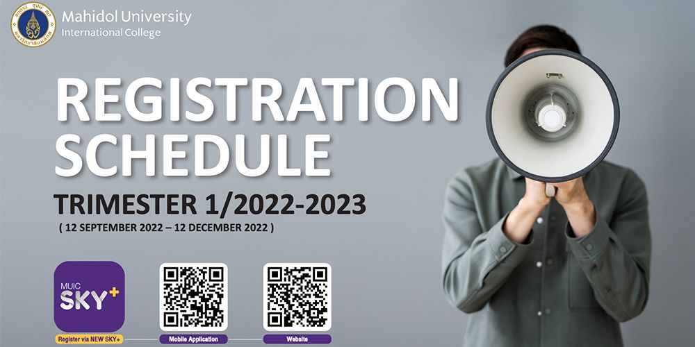 Registration Schedule (Trimester 1/2022-2023)