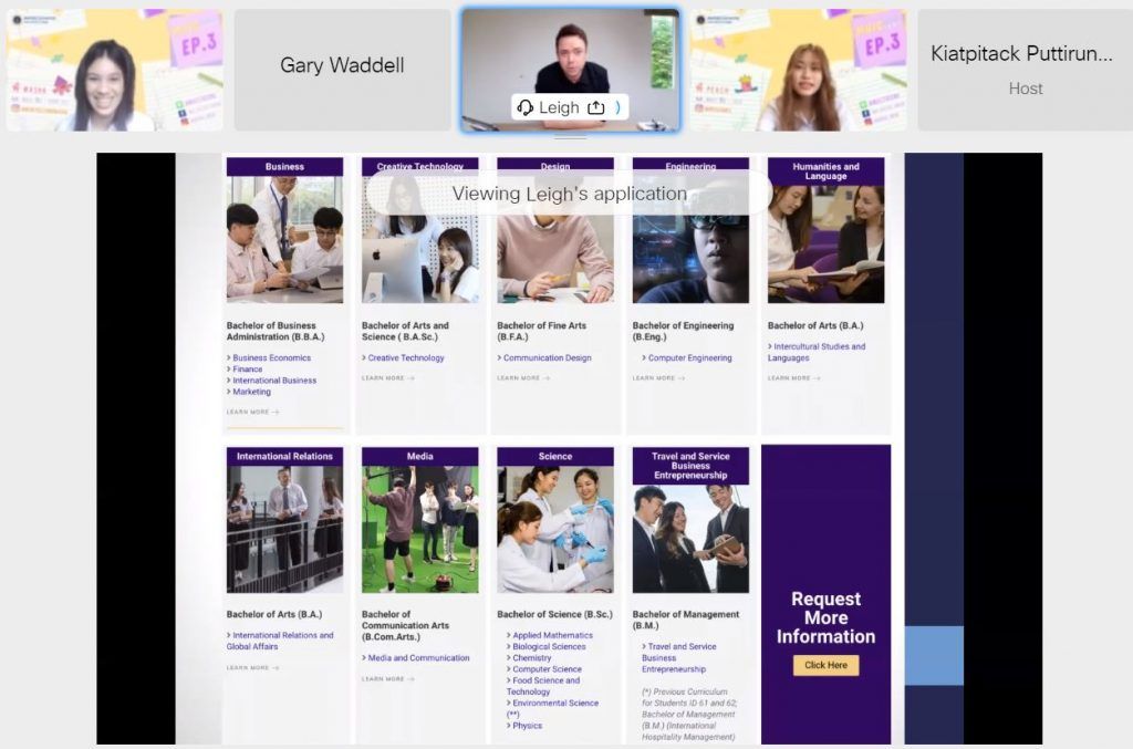 MUIC Online Camp for High School Seniors