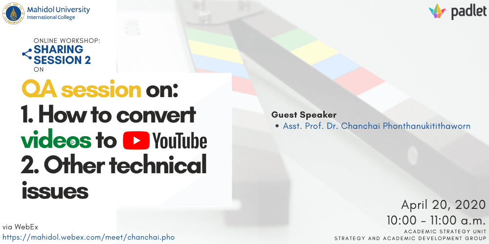 Workshop 8: Q&A Session On Academic Policy For COVID-19 (3rd Trimester, 2019-2020)