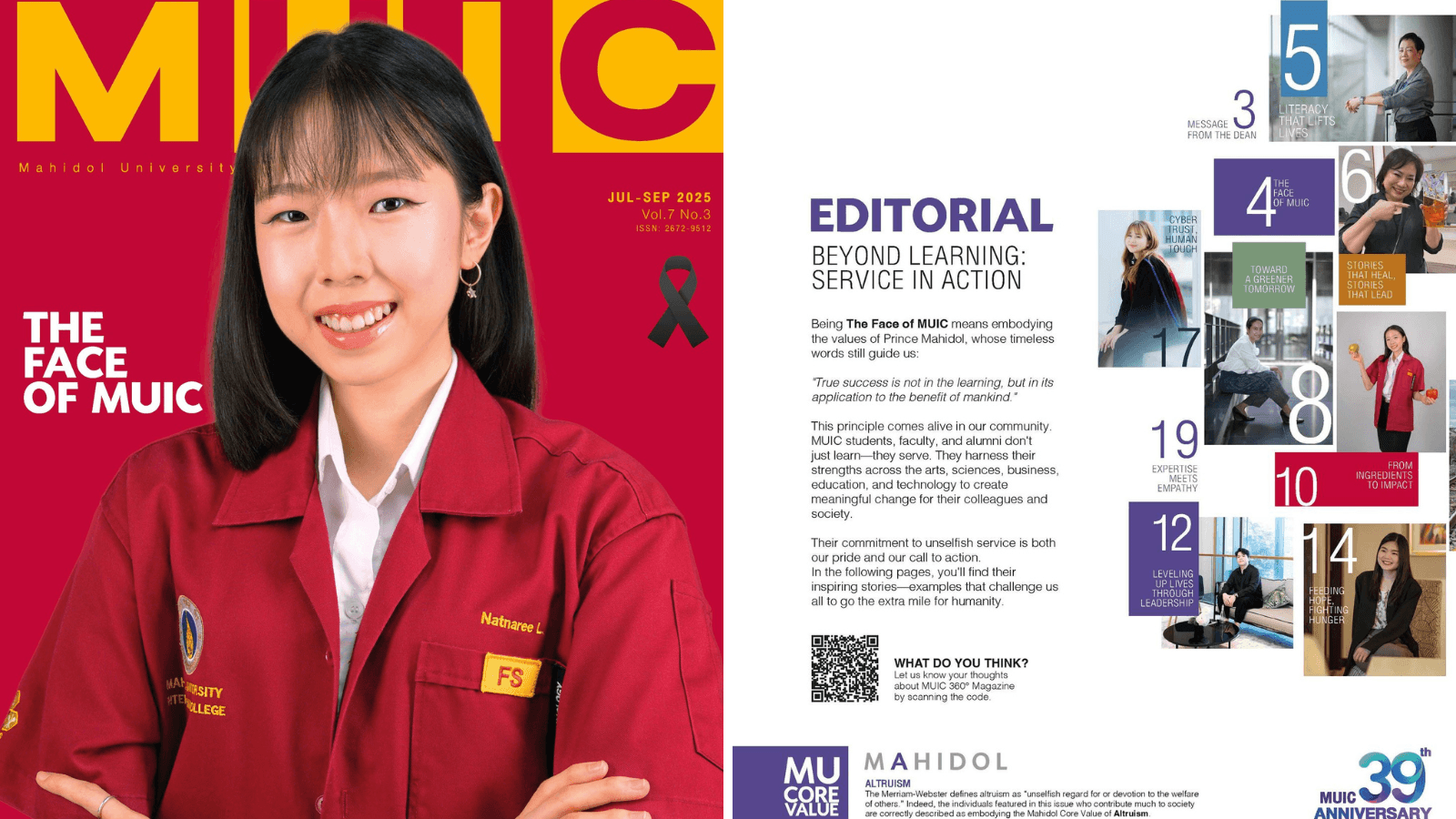 EDITORIAL Beyond Learning: Service in Action