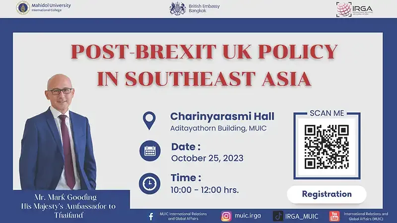 Post Brexit UK Foreign Policy in Southeast Asia