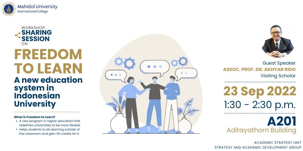 Freedom to Learn: A new education system at Indonesian University￼