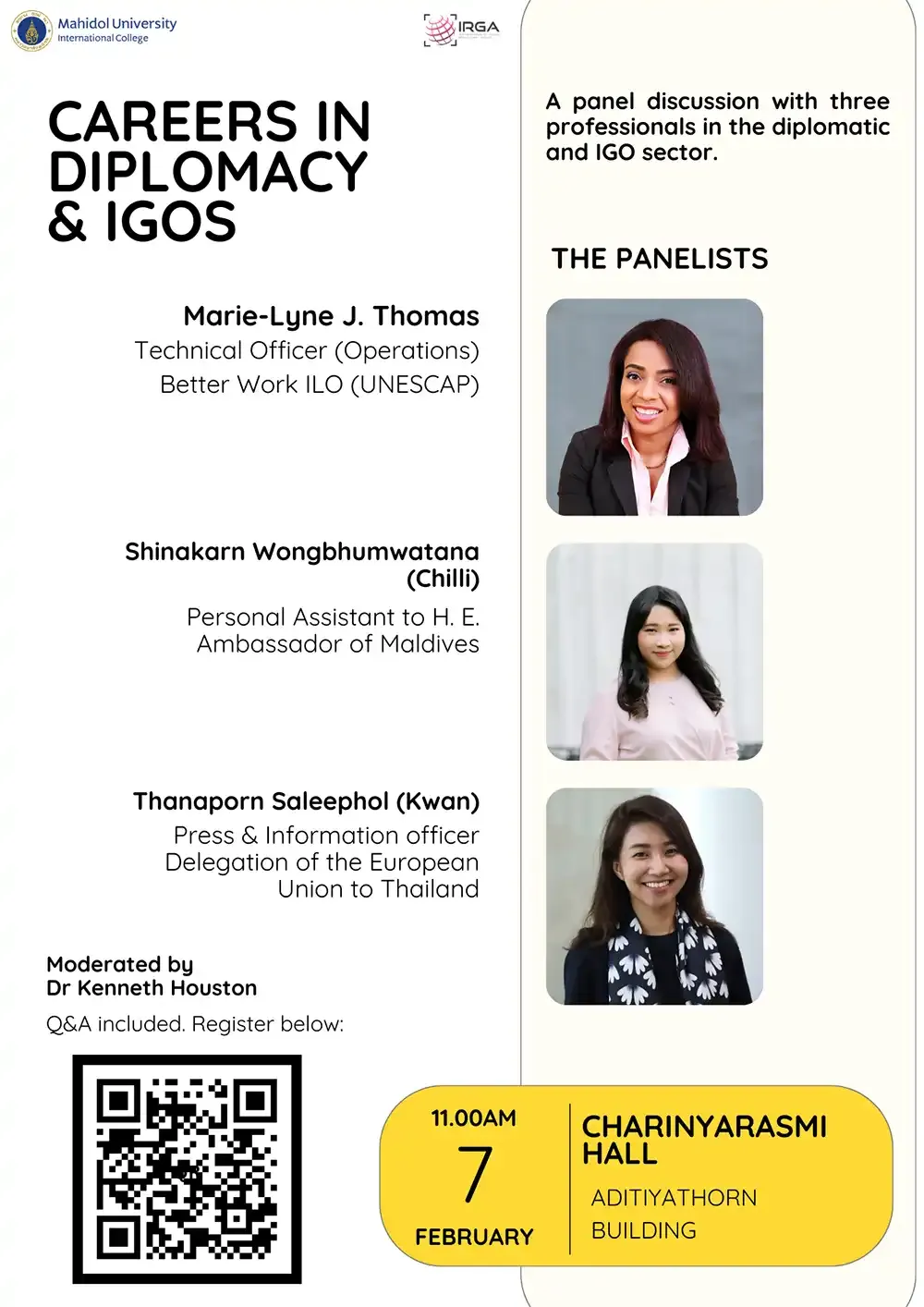 Career in Diplomacy and IGOS