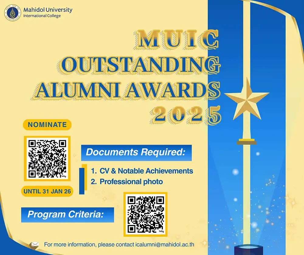 MUIC Outstanding Alumni Award 2025 Program