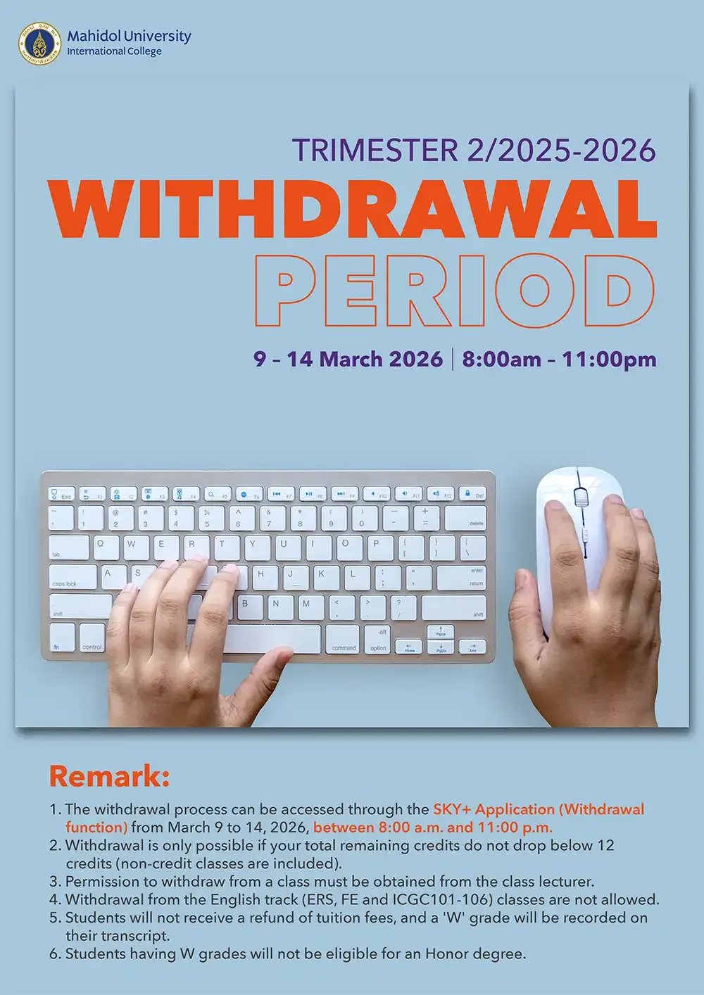 General Information Course Withdrawal