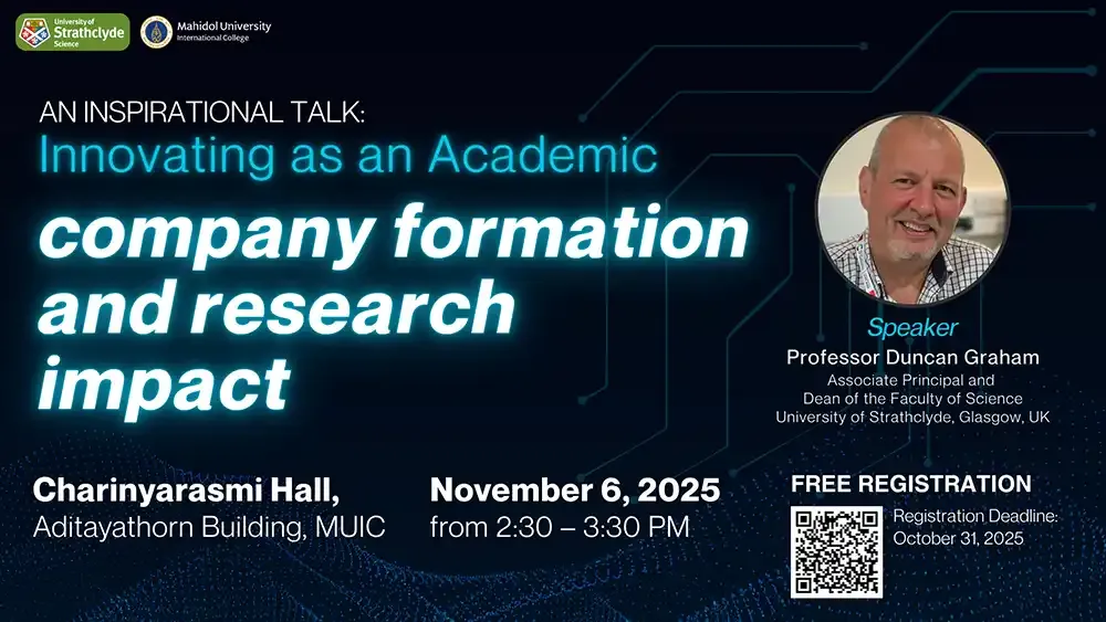 An Inspiration Talk: Innovating as an Academic &#8211; Company Formation and Research Impact 