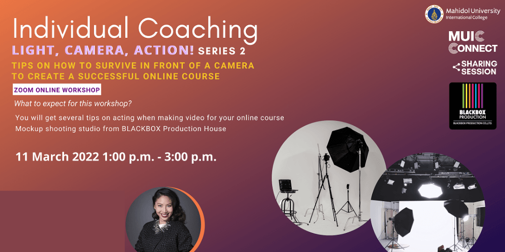 Individual Coaching Light, Camera, Action! Series 2